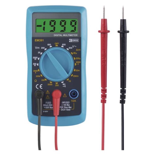 Multimetr miernik uniwersalny cyfrowy EM391 M0391 Emos wyświetlacz LCD