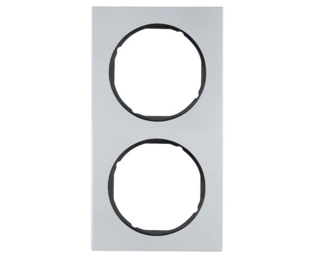 R.3 Ramka 2-krotna, alu/czarny 10122284 HAGER BERKER R.3
