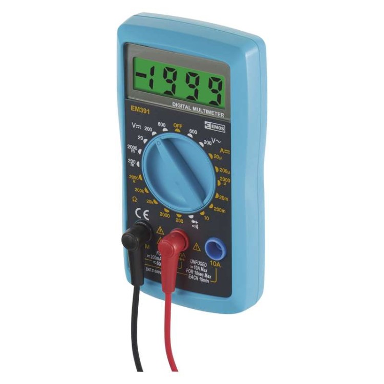 Multimetr miernik uniwersalny cyfrowy EM391 M0391 Emos wyświetlacz LCD