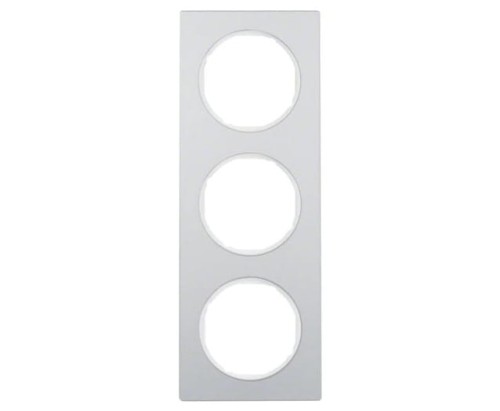 R.3 Ramka 3-krotna, alu/biały 10132274 HAGER BERKER R.3