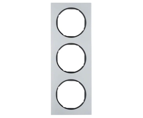 R.3 Ramka 3-krotna, alu/czarny 10132284 HAGER BERKER R.3
