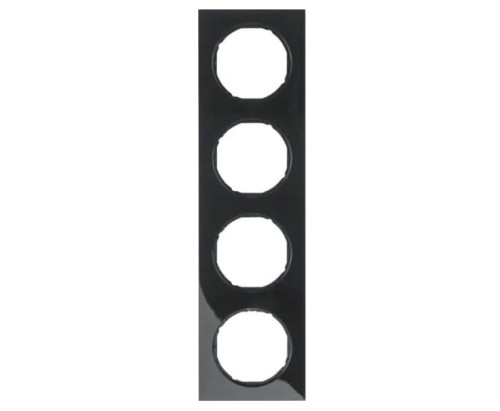 R.3 Ramka 4-krotna, czarny, połysk 10142245 HAGER BERKER R.3