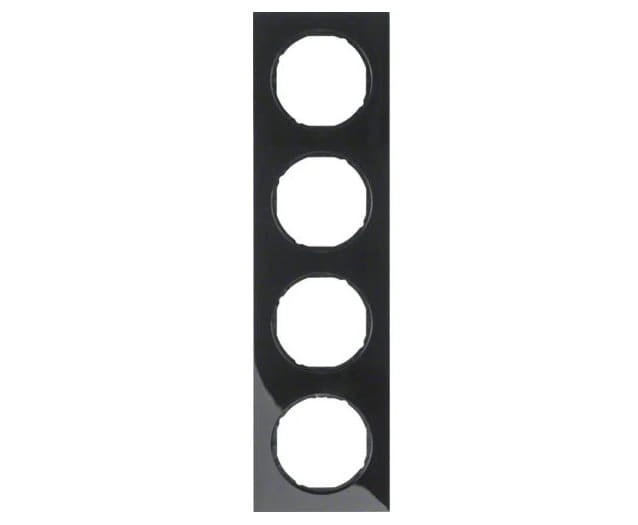 R.3 Ramka 4-krotna, czarny, połysk 10142245 HAGER BERKER R.3