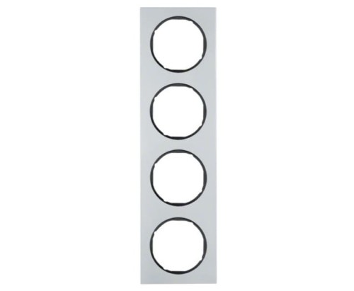 R.3 Ramka 4-krotna, alu/czarny 10142284 HAGER BERKER R.3