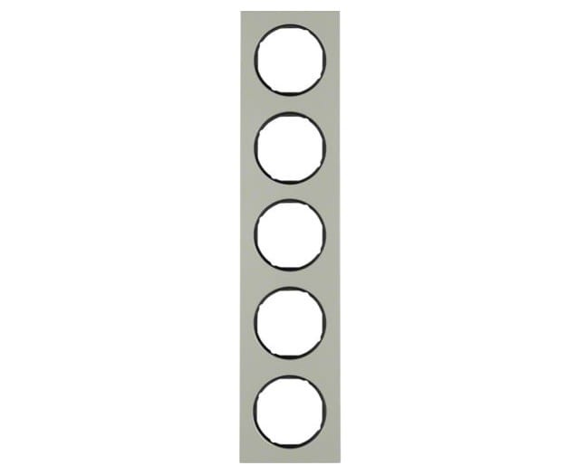 R.3 Ramka 5-krotna, stal szlachetna/czarny 10152204 HAGER BERKER R.3