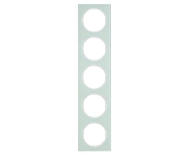 R.3 Ramka 5-krotna, szkło, biały 10152209 HAGER BERKER R.3