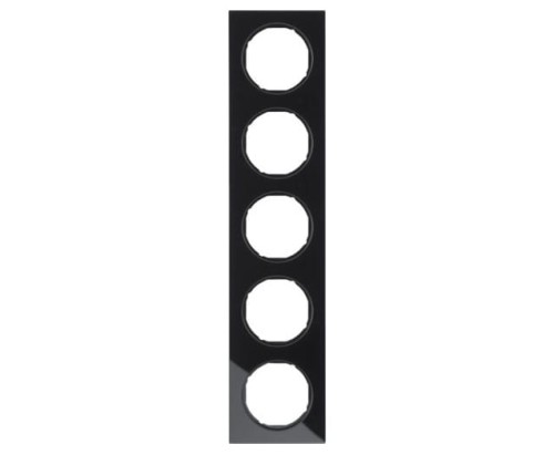 R.3 Ramka 5-krotna, szkło, czarny 10152216 HAGER BERKER R.3