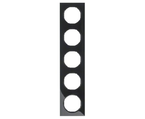 R.3 Ramka 5-krotna, czarny, połysk 10152245 HAGER BERKER R.3