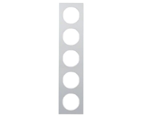 R.3 Ramka 5-krotna, alu/biały 10152274 HAGER BERKER R.3