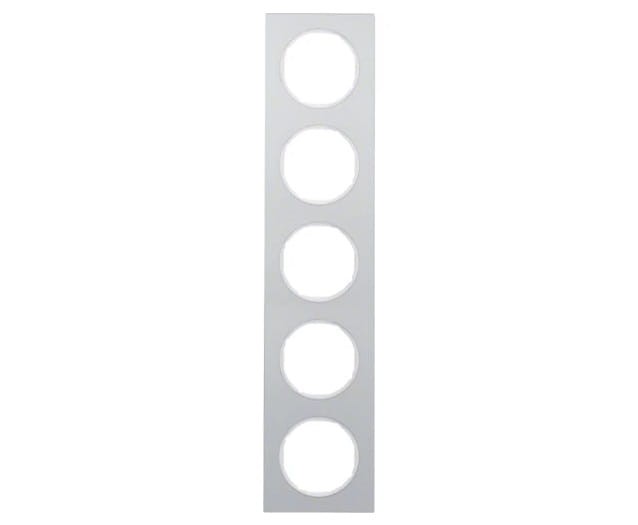 R.3 Ramka 5-krotna, alu/biały 10152274 HAGER BERKER R.3