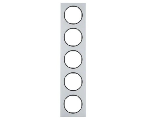 R.3 Ramka 5-krotna, alu/czarny 10152284 HAGER BERKER R.3