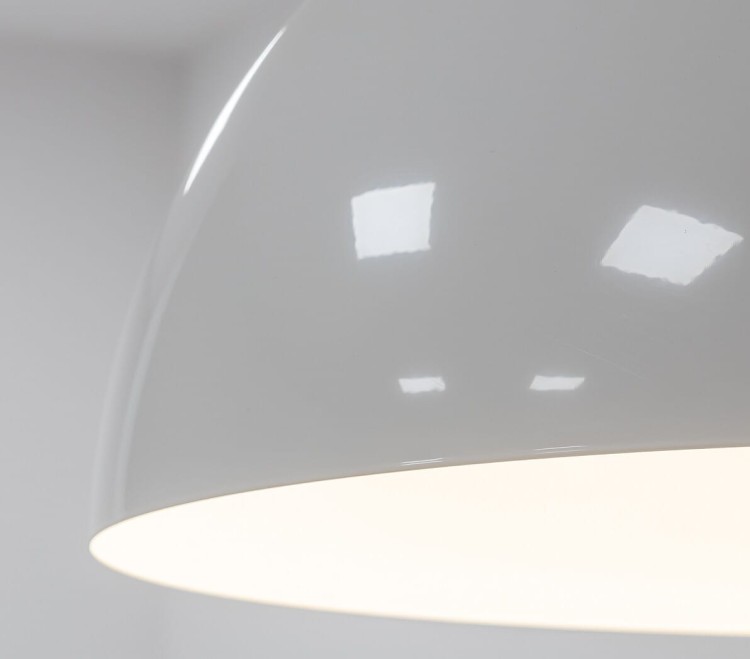 Lampa sufitowa wisząca Industrialna Loft HEMISPHERE SUPER S WHITE 10695 NOWODVORSKI Lighting GX53 33cm oświetleniowa żyrandol nowoczesna metal do Kuchni Jadalni nad stół blat wyspę biała biały zwis Inspiracje Premium