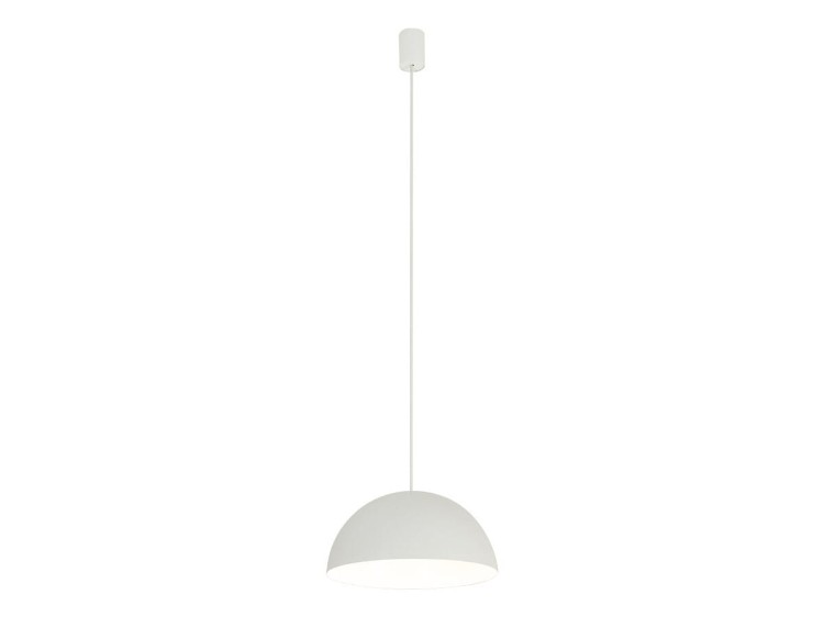Lampa sufitowa wisząca Industrialna Loft HEMISPHERE SUPER S WHITE 10695 NOWODVORSKI Lighting GX53 33cm oświetleniowa żyrandol nowoczesna metal do Kuchni Jadalni nad stół blat wyspę biała biały zwis Inspiracje Premium