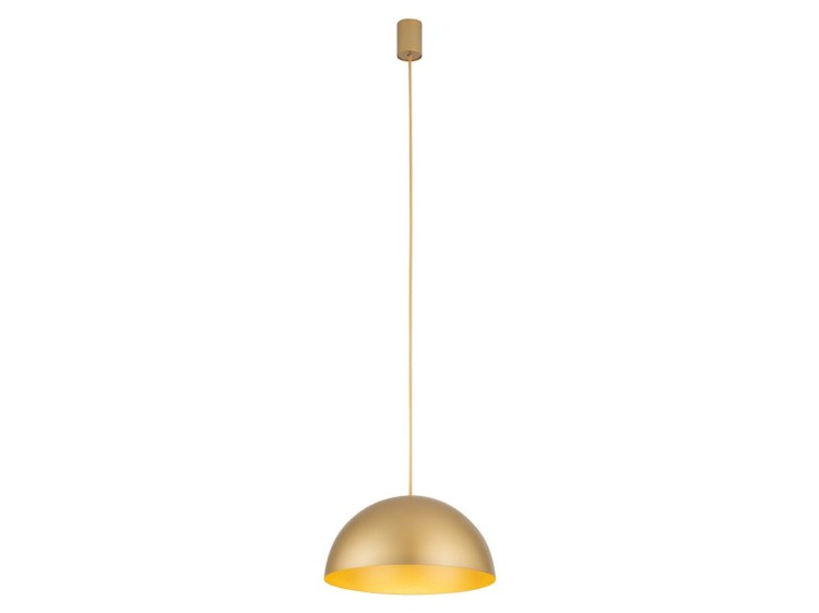 Lampa sufitowa wisząca Industrialna Loft HEMISPHERE SUPER S GOLD 10616 NOWODVORSKI Lighting GX53 33cm oświetleniowa żyrandol nowoczesna metal do Kuchni Jadalni nad stół blat wyspę złota satynowe złoto zwis Inspiracje Premium