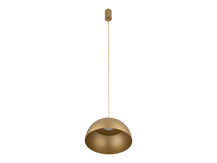 Lampa sufitowa wisząca Industrialna Loft HEMISPHERE SUPER S GOLD 10616 NOWODVORSKI Lighting GX53 33cm oświetleniowa żyrandol nowoczesna metal do Kuchni Jadalni nad stół blat wyspę złota satynowe złoto zwis Inspiracje Premium