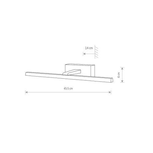 Lampa ścienna Kinkiet Łazienkowy Industrialny Loft VAN GOGH LED WHITE S 10292 NOWODVORSKI Lighting do łazienki 46cm 9W Loft nowoczesna oprawa oświetleniowa obrazu ramy biała biały Inspiracje Premium