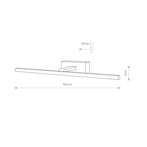 Lampa ścienna Kinkiet Łazienkowy Industrialny Loft VAN GOGH LED WHITE M 10291 NOWODVORSKI Lighting do łazienki 60cm 13W Loft nowoczesna oprawa oświetleniowa obrazu ramy biała biały Inspiracje Premium