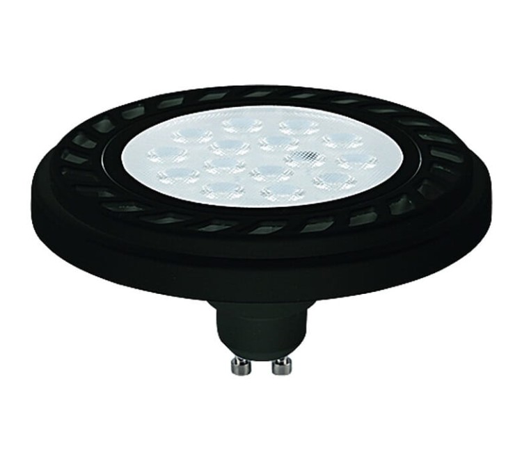Żarówka Reflektor LED 9W GU10 ES111 BLACK ANGLE 30 9213 NOWODVORSKI Lighting 4000K AR111 kąt świecenia 30° czarna barwa neutralna dzienna Inspiracje Premium