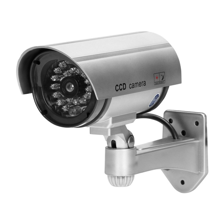 Atrapa kamery monitorującej CCTV, bateryjna, srebrna CD-3/G Virone