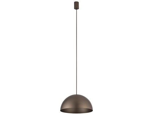 Lampa sufitowa wisząca Industrialna Loft HEMISPHERE SUPER S CHOCOLATE 10618 NOWODVORSKI Lighting GX53 33cm oświetleniowa żyrandol nowoczesna metal do Kuchni Jadalni nad stół blat wyspę czekoladowa satynowy czekoladowy zwis Inspiracje Premium