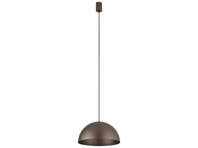 Lampa sufitowa wisząca Industrialna Loft HEMISPHERE SUPER S CHOCOLATE 10618 NOWODVORSKI Lighting GX53 33cm oświetleniowa żyrandol nowoczesna metal do Kuchni Jadalni nad stół blat wyspę czekoladowa satynowy czekoladowy zwis Inspiracje Premium