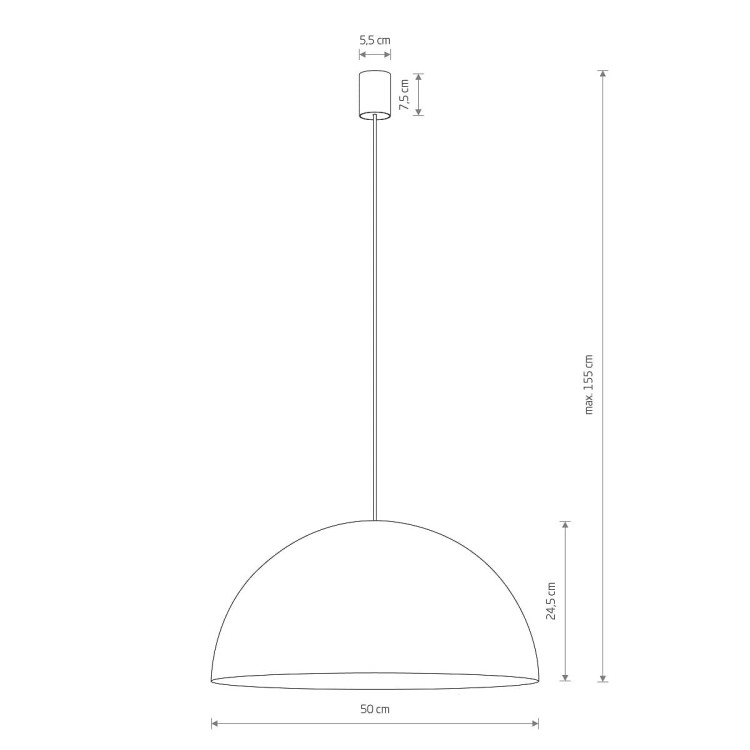 Lampa sufitowa wisząca Industrialna Loft HEMISPHERE SUPER L WHITE/GOLD 10700 NOWODVORSKI Lighting 4x GX53 50cm oświetleniowa żyrandol nowoczesna metal do Kuchni Jadalni nad stół blat wyspę biało-złota biały złoty zwis Inspiracje Premium