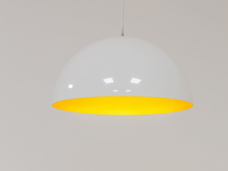 Lampa sufitowa wisząca Industrialna Loft HEMISPHERE SUPER L WHITE/GOLD 10700 NOWODVORSKI Lighting 4x GX53 50cm oświetleniowa żyrandol nowoczesna metal do Kuchni Jadalni nad stół blat wyspę biało-złota biały złoty zwis Inspiracje Premium