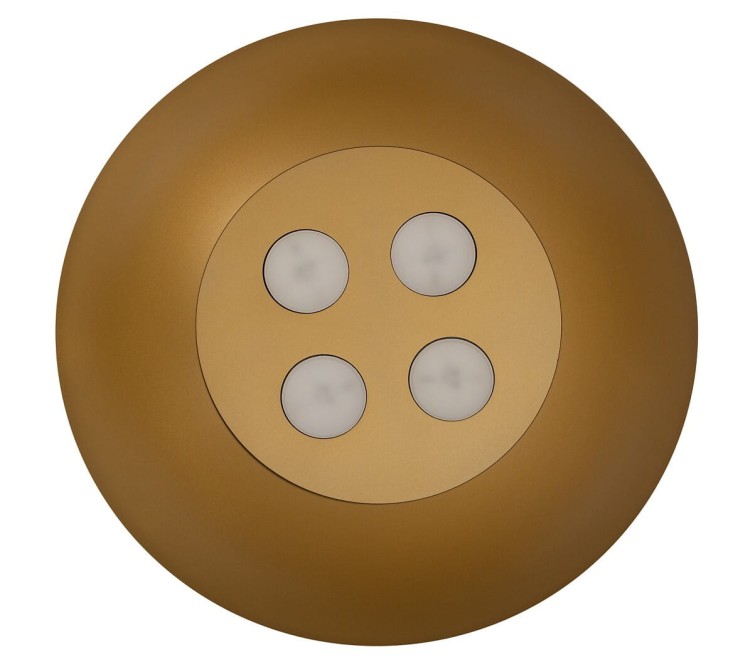 Lampa sufitowa wisząca Industrialna Loft HEMISPHERE SUPER L WHITE/GOLD 10700 NOWODVORSKI Lighting 4x GX53 50cm oświetleniowa żyrandol nowoczesna metal do Kuchni Jadalni nad stół blat wyspę biało-złota biały złoty zwis Inspiracje Premium