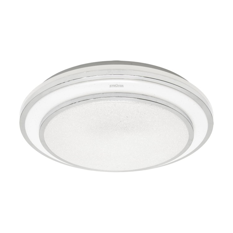 Plafoniera Plafon Łazienkowy GLORIA LED C 48W IP44 03727 Struhm Ideus z Pilotem 50cm do łazienki sypialni korytarza jadalni oprawa lampa sufitowa biały srebrny