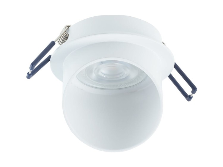 Lampa sufitowa podtynkowa 7,5cm SOLTA WHITE 10492 NOWODVORSKI Lighting 1x GU10 Spot oświetleniowa nowoczesna sufitowa metal biała do regipsu Inspiracje Premium