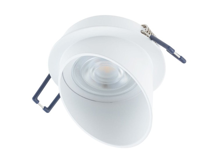 Lampa sufitowa podtynkowa 7,5cm SOLTA WHITE 10492 NOWODVORSKI Lighting 1x GU10 Spot oświetleniowa nowoczesna sufitowa metal biała do regipsu Inspiracje Premium