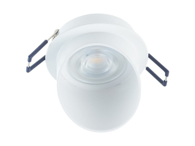 Lampa sufitowa podtynkowa 7,5cm SOLTA WHITE 10492 NOWODVORSKI Lighting 1x GU10 Spot oświetleniowa nowoczesna sufitowa metal biała do regipsu Inspiracje Premium