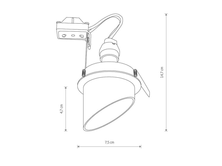 Lampa sufitowa podtynkowa 7,5cm SOLTA WHITE 10492 NOWODVORSKI Lighting 1x GU10 Spot oświetleniowa nowoczesna sufitowa metal biała do regipsu Inspiracje Premium