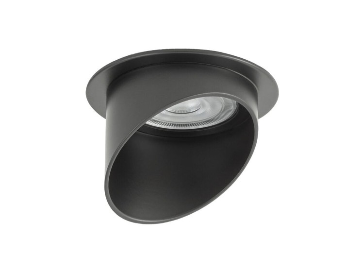 Lampa sufitowa podtynkowa 7,5 cm SOLTA BLACK 10491 NOWODVORSKI Lighting 1x GU10 Spot oświetleniowa nowoczesna sufitowa metal czarna do regipsu Inspiracje Premium