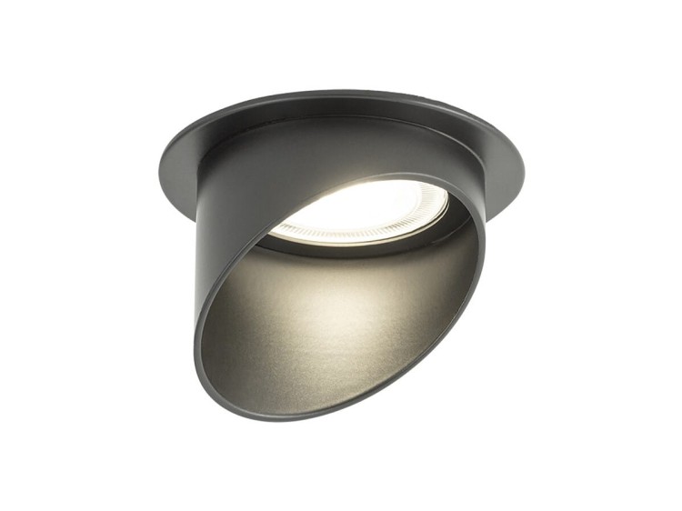 Lampa sufitowa podtynkowa 7,5 cm SOLTA BLACK 10491 NOWODVORSKI Lighting 1x GU10 Spot oświetleniowa nowoczesna sufitowa metal czarna do regipsu Inspiracje Premium