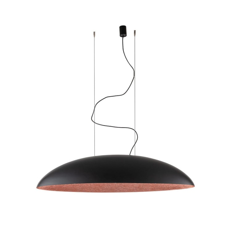 Lampa sufitowa wisząca Industrialna Loft CANOE BLACK GOLD V 7926 NOWODVORSKI Lighting E27 x5 oświetleniowa żyrandol nowoczesna do Kuchni Jadalni nad stół blat wyspę czarno-złota zwis Inspiracje Premium