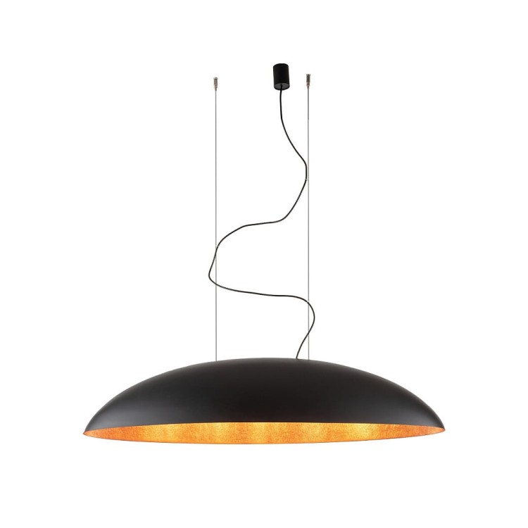 Lampa sufitowa wisząca Industrialna Loft CANOE BLACK GOLD V 7926 NOWODVORSKI Lighting E27 x5 oświetleniowa żyrandol nowoczesna do Kuchni Jadalni nad stół blat wyspę czarno-złota zwis Inspiracje Premium