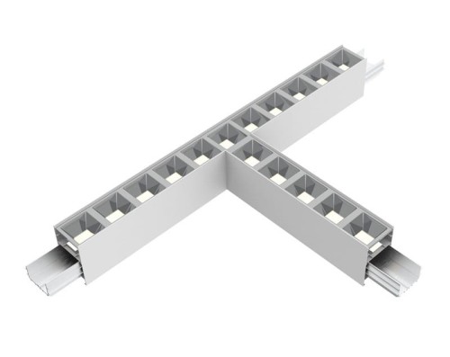 Łącznik T Oprawa liniowa sufitowa biurowa RAGGIO Led-Pol ORO-RAGGIO-WHITE-LED-T-CONNECT ORO18044 Loft nowoczesna lampa sufitowa oświetleniowa aluminiowa ze zintegrowanym źródłem światła biała biały Inspiracje Premium