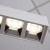 Narożnik Łącznik krzyżowy X Oprawa krzyżowa liniowa sufitowa biurowa RAGGIO Led-Pol ORO-RAGGIO-WHITE-LED-X-CONNECT ORO18047 Loft nowoczesna lampa sufitowa oświetleniowa aluminiowa ze zintegrowanym źródłem światła biała biały Inspiracje Premium