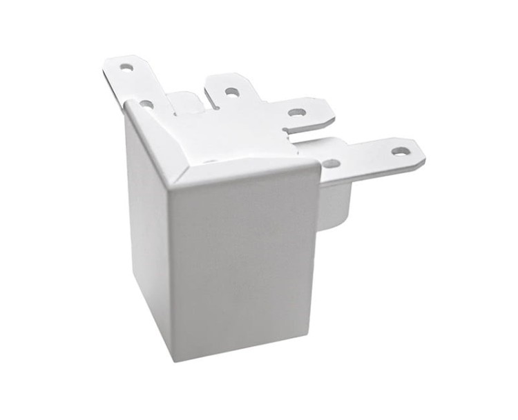 Łącznik do oprawy liniowej kątowy L biurowej RAGGIO Led-Pol ORO-RAGGIO-WHITE-CONNECT-2 ORO18062 Loft nowoczesna lampa sufitowa oświetleniowa aluminiowa ze zintegrowanym źródłem światła złączka kątowa biała biały Inspiracje Premium