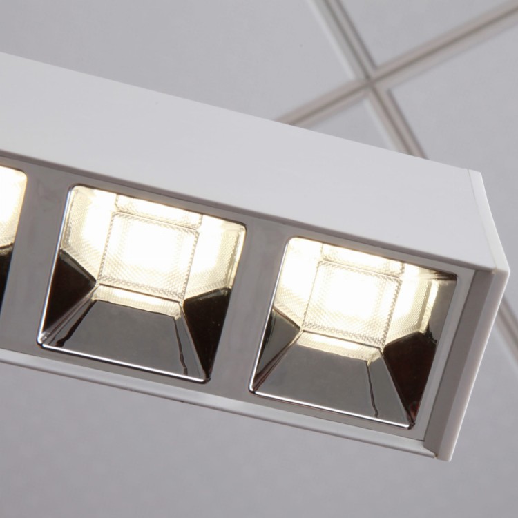 Łącznik do oprawy liniowej T biurowej RAGGIO Led-Pol ORO-RAGGIO-SILVER-CONNECT-4 ORO18053 Loft nowoczesna lampa sufitowa oświetleniowa aluminiowa ze zintegrowanym źródłem światła złączka szara szary srebrna srebrny Inspiracje Premium