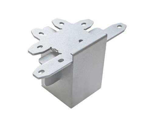 Łącznik do oprawy liniowej T biurowej RAGGIO Led-Pol ORO-RAGGIO-SILVER-CONNECT-4 ORO18053 Loft nowoczesna lampa sufitowa oświetleniowa aluminiowa ze zintegrowanym źródłem światła złączka szara szary srebrna srebrny Inspiracje Premium