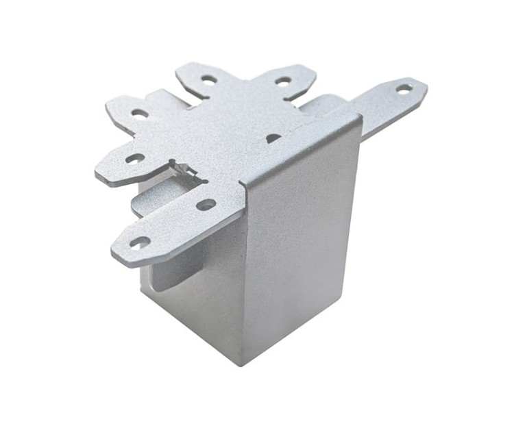 Łącznik do oprawy liniowej T biurowej RAGGIO Led-Pol ORO-RAGGIO-SILVER-CONNECT-4 ORO18053 Loft nowoczesna lampa sufitowa oświetleniowa aluminiowa ze zintegrowanym źródłem światła złączka szara szary srebrna srebrny Inspiracje Premium
