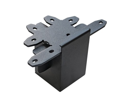 Łącznik do oprawy liniowej T biurowej RAGGIO Led-Pol ORO-RAGGIO-BLACK-CONNECT-4 ORO18063 Loft nowoczesna lampa sufitowa oświetleniowa aluminiowa ze zintegrowanym źródłem światła złączka czarna czarny Inspiracje Premium