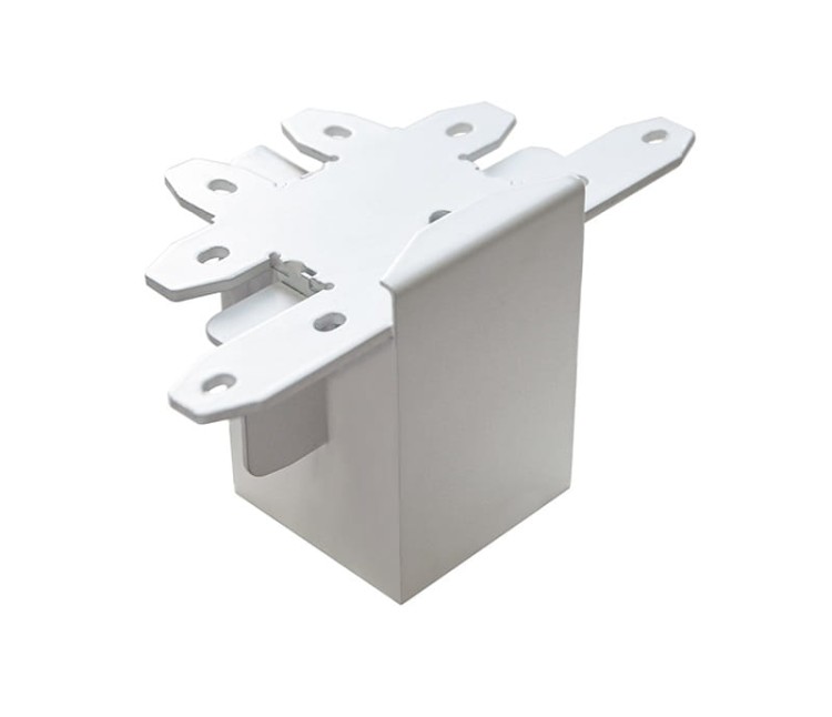 Łącznik do oprawy liniowej T biurowej RAGGIO Led-Pol ORO-RAGGIO-WHITE-CONNECT-4 ORO18064 Loft nowoczesna lampa sufitowa oświetleniowa aluminiowa ze zintegrowanym źródłem światła złączka biała biały Inspiracje Premium