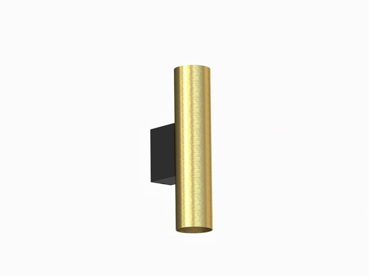 Lampa ścienna Industrialna Loft FOURTY WALL SOLID BRASS M 10754 NOWODVORSKI Lighting 2xGU10 R35 18 cm oprawa oświetleniowa  kinkiet nowoczesna mosiądz Inspiracje Premium