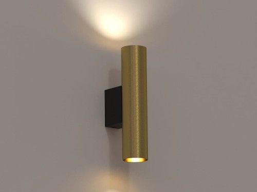 Lampa ścienna Industrialna Loft FOURTY WALL SOLID BRASS M 10754 NOWODVORSKI Lighting 2xGU10 R35 18 cm oprawa oświetleniowa  kinkiet nowoczesna mosiądz Inspiracje Premium