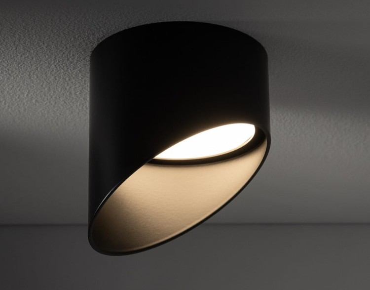 Lampa sufitowa podtynkowa HVAR CG BLACK 10487 NOWODVORSKI Lighting GX53 8,5 cm Spot oświetleniowa nowoczesna sufitowa metal czarna do regipsu Inspiracje Premium