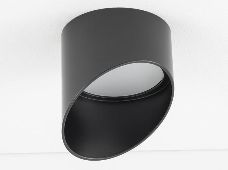 Lampa sufitowa podtynkowa HVAR CG BLACK 10487 NOWODVORSKI Lighting GX53 8,5 cm Spot oświetleniowa nowoczesna sufitowa metal czarna do regipsu Inspiracje Premium