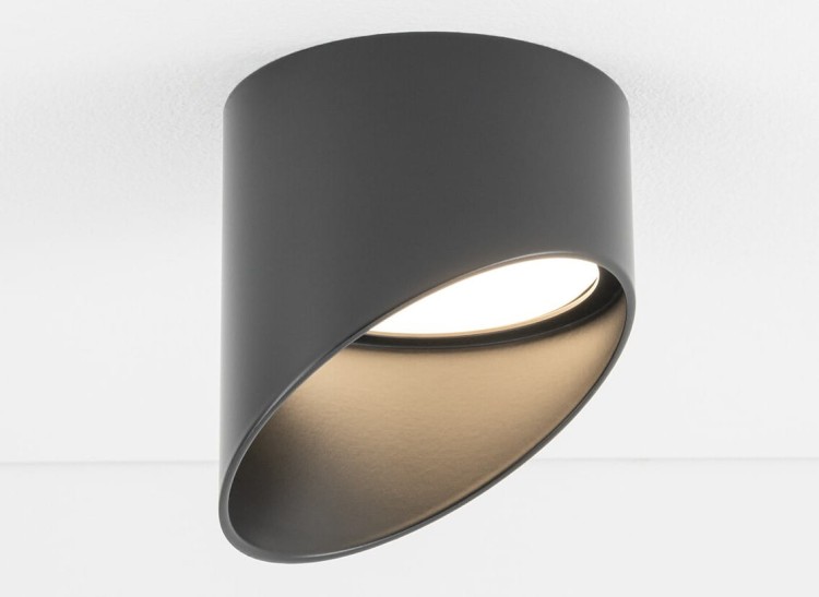 Lampa sufitowa podtynkowa HVAR CG BLACK 10487 NOWODVORSKI Lighting GX53 8,5 cm Spot oświetleniowa nowoczesna sufitowa metal czarna do regipsu Inspiracje Premium